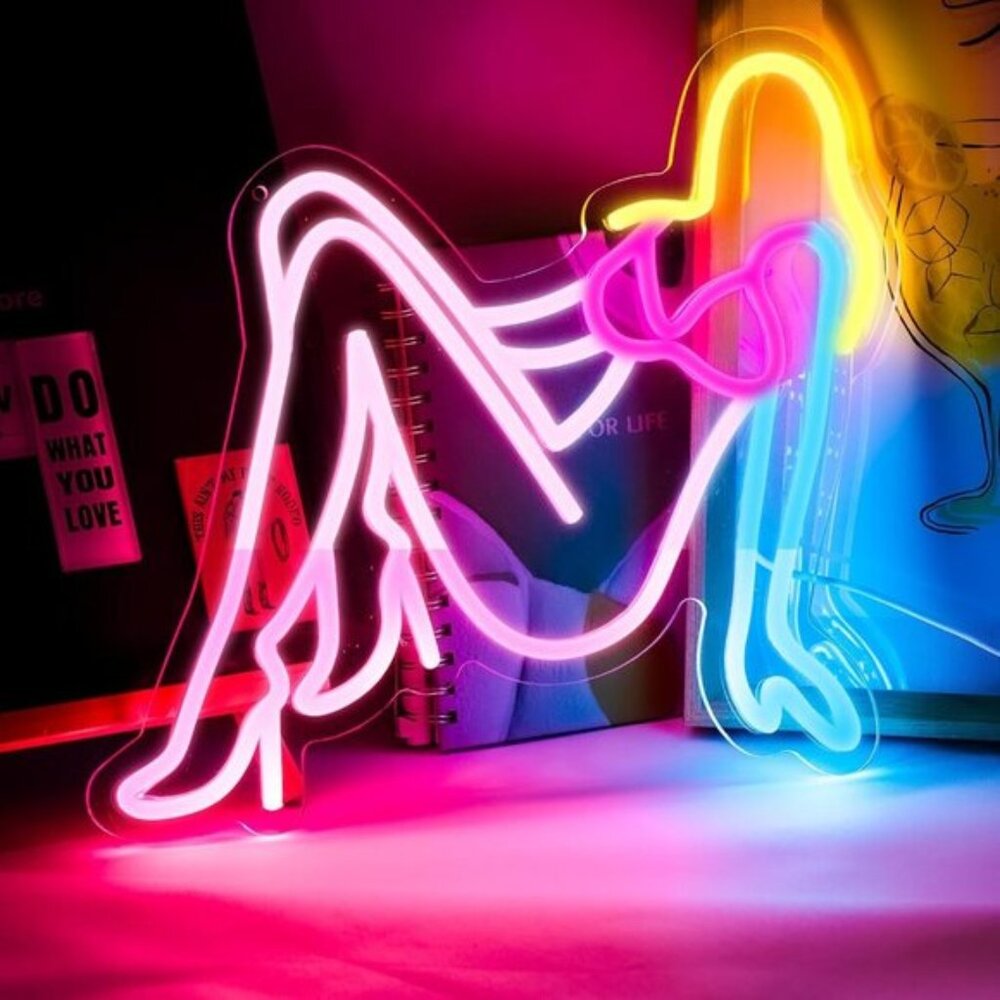 New Sexy Lady Neon Sign, Dimmable LED Wall Light for Rooms, Mancave & Bar Decor
